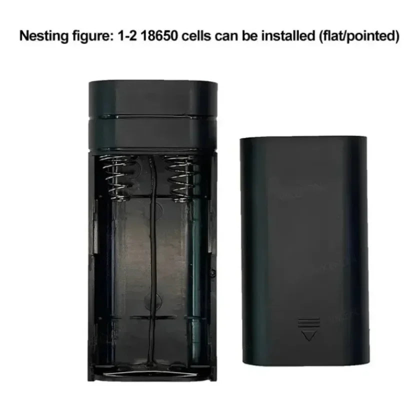 DIY Power Bank Box For Phone Electronic Charging Not Including Batteries 6000mAh 5V 2A 2X 18650 USB Type-C Battery Charger Case
