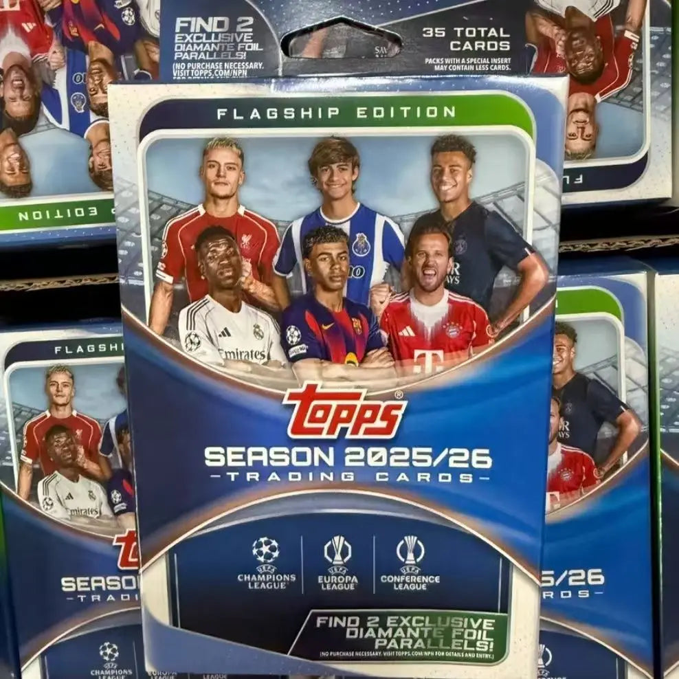 Genuine 2025-26 Season Topps Cards UCC Champions League European War UEFA Club Competition Football Flagship Series Collection