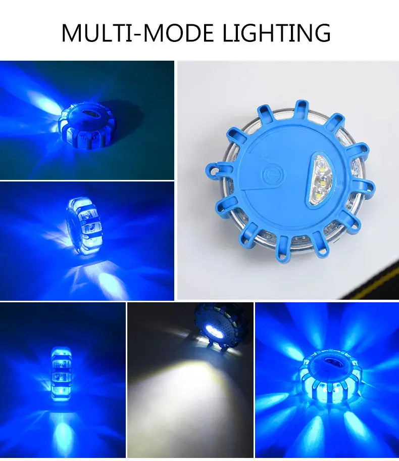 Magnetic LED Strobe Warning Light Car Emergency Road Rescue Safety Flashing Lights Roadside Auto Signal Beacon Lamp Accessory