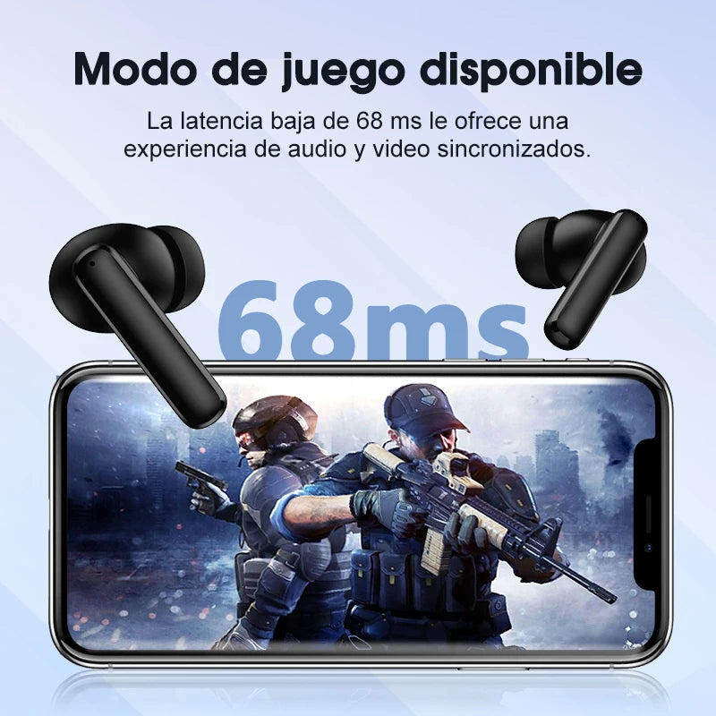 QCY T13 ANC Active Noise Cancelling Wireless Earbuds Bluetooth 5.3 Headphones 4 Mics ENC Clear Calls Earphones 30H Playtime IPX5
