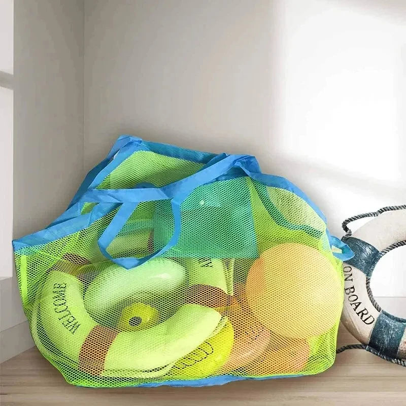 Protable Beach Bag Anti-sand Net for Kids Beach Toy Towel Storage Mesh Travel Large Capacity Toy Outdoor Waterproof Storage Bags