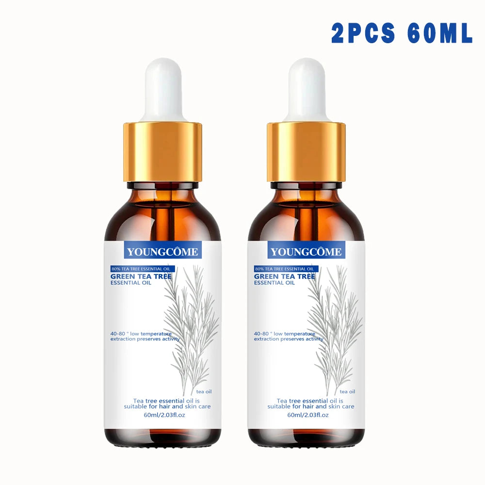 Tea Tree Essential Oil ,100% Pure Nature for Aromatherapy, Diffuser, Humidifier,  Woody, Relieving Stress，Massage Muscle