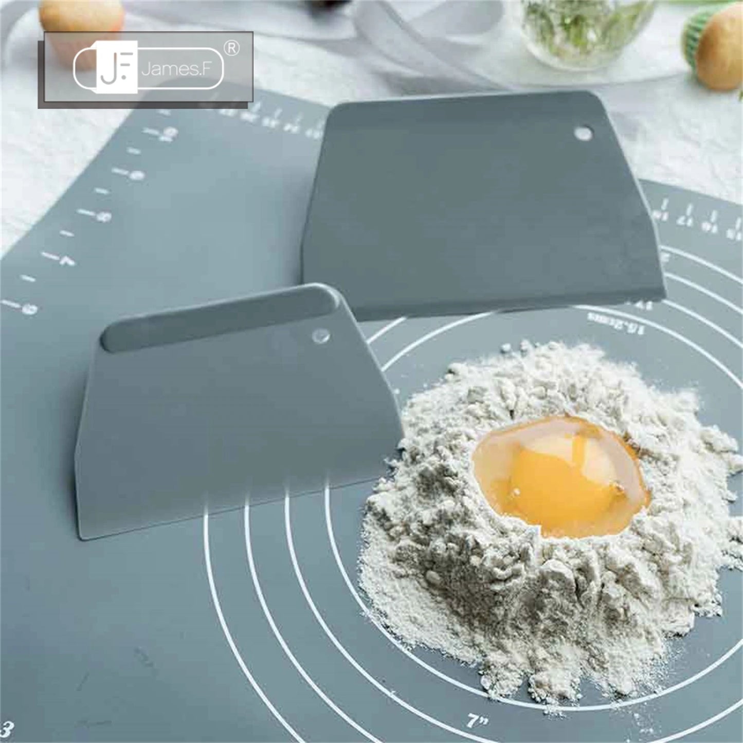 2pc Plastic Cake Cream Spatula Dough Butter Batter Scraper Baking Tools For Home Baking  Cutting Tools Kitchen Gadgets