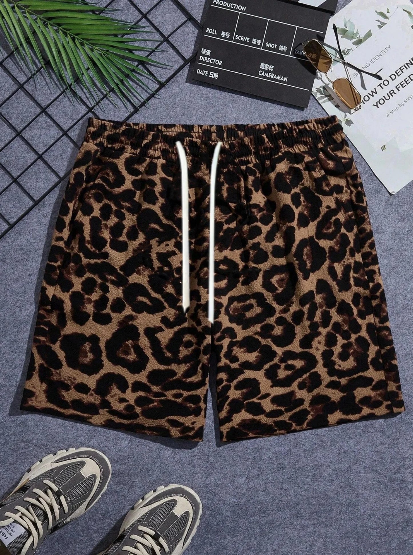 Summer Classic Leopard Dot Men Beach Shorts Fashion Casual Men Women Daily Shorts Acation Shorts Loose Surfing Swimming Shorts