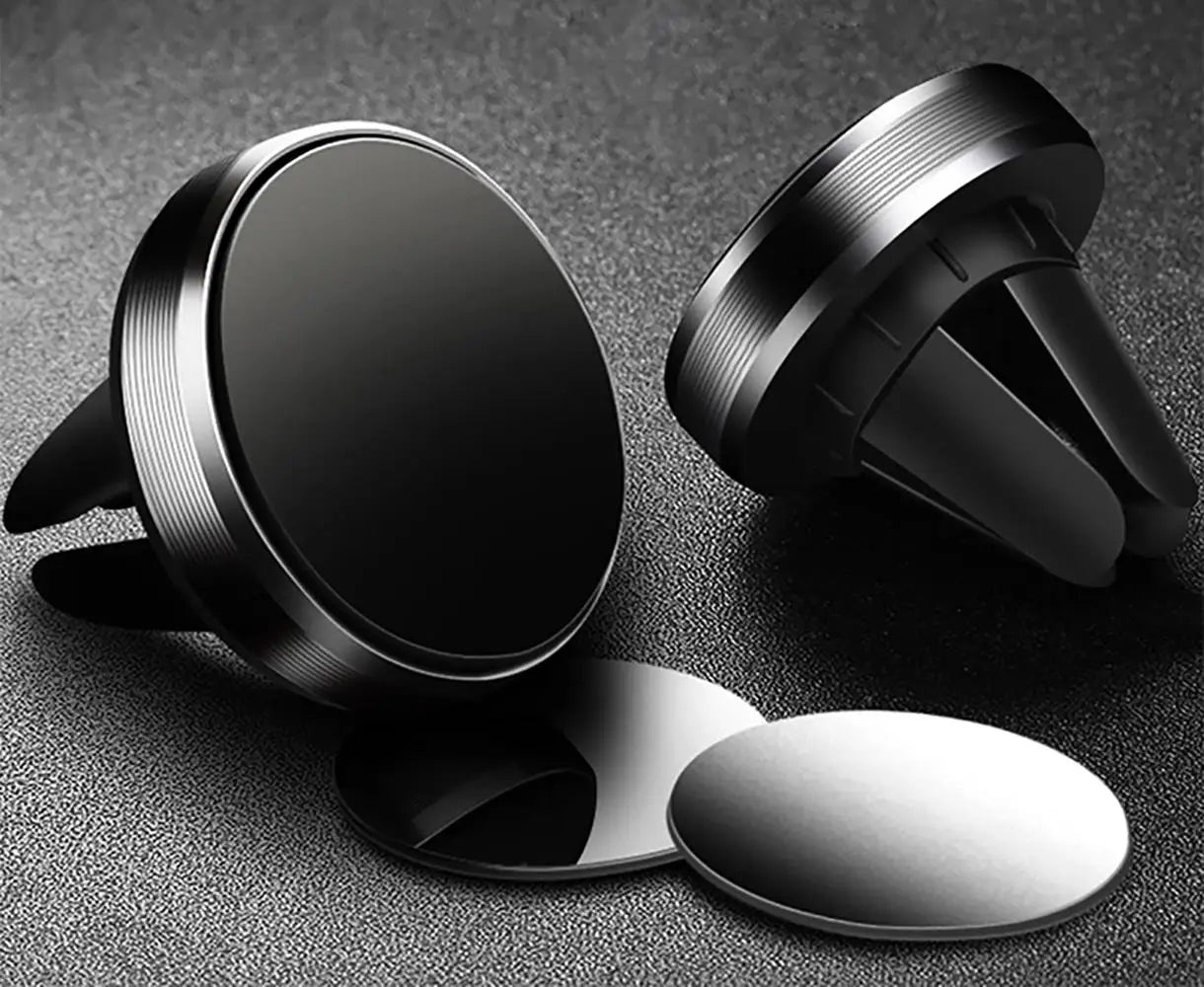 Magnetic Round Phone Holder Magnet Sticker for Car Interior Accessories GPS Air Vent Mount Mobile Stand