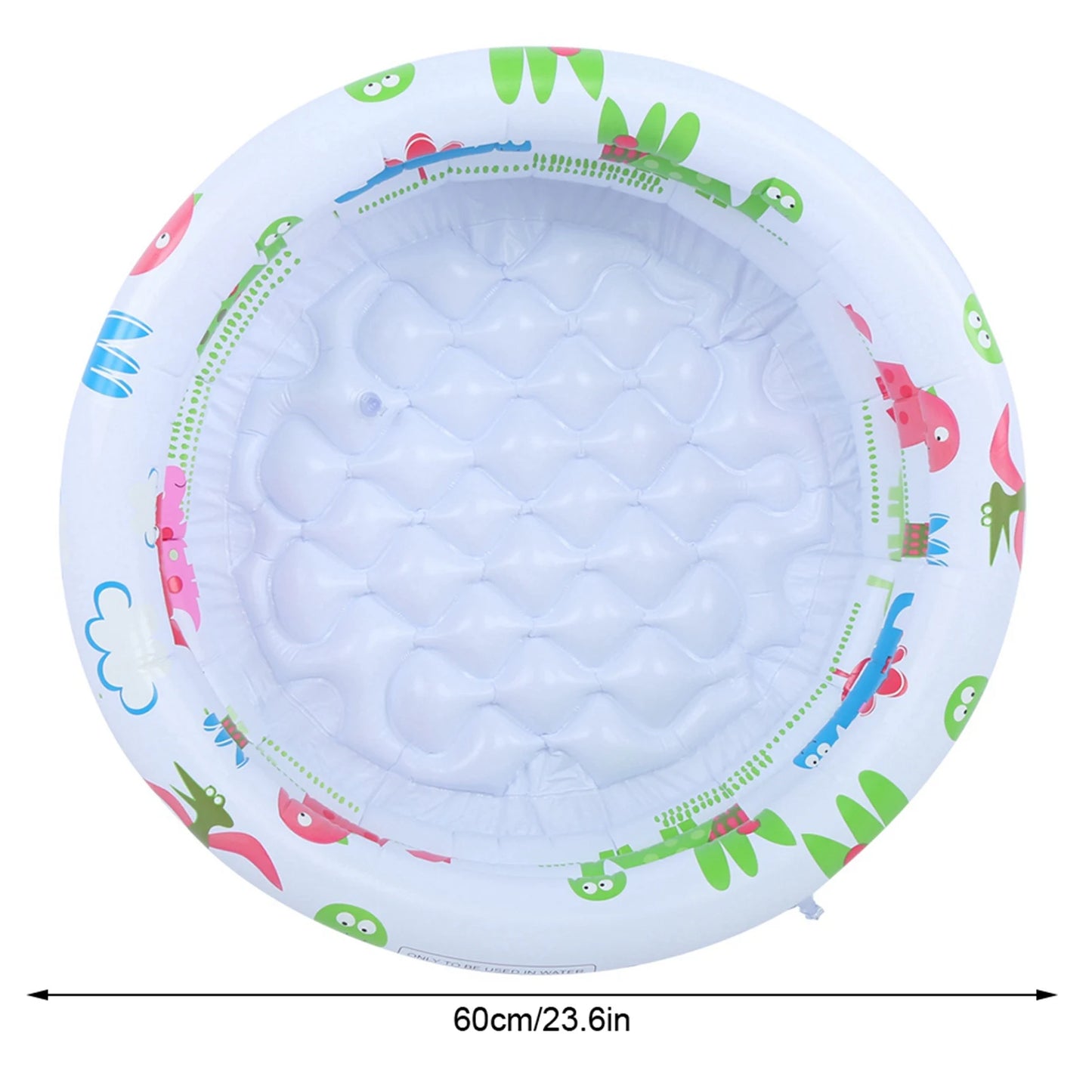 60cm/23.6in With Eco-friendly PVC Material Baby  pool Inflatable Little Pump Pool Wear-Resistant For Babies Kids Training