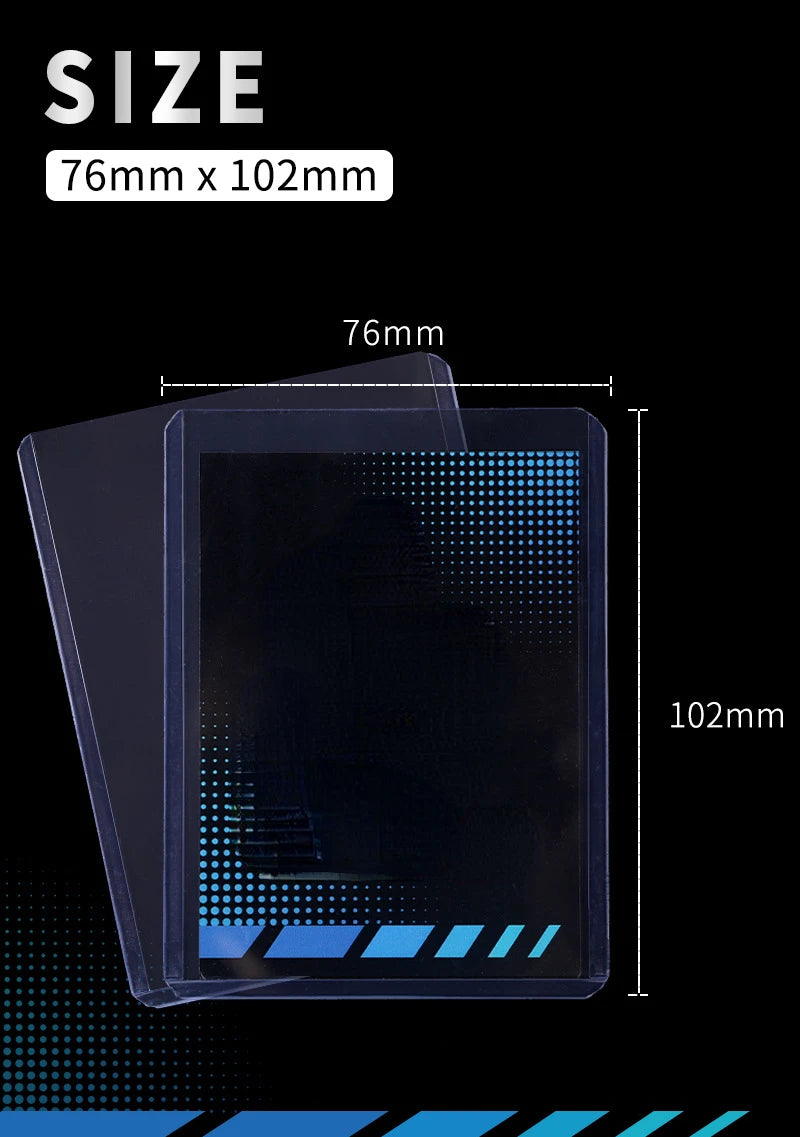 3"X4" Card Sleeves Top Loaders Baseball Trading Sports Football Card Protectors Hard Plastic Toploader Cards Holder Penny Sleeve