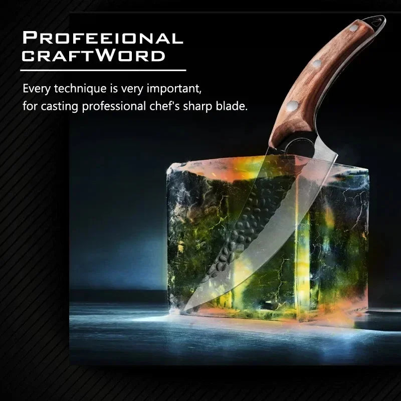 Boning Knives Chef Cooking Slicing Meat Fruit Fish Fillet Kitchen Knives Stainless Steel Hand Forge Blade Utility Barbecue Knife