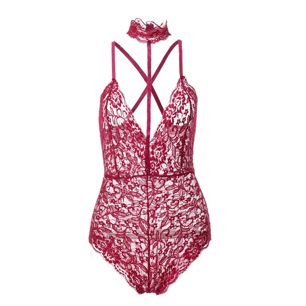 Sexy Lingerie for Sex Woman Lingerie Erotic Hollow Underwear Babydoll Female Costume Lace Dress Mujer Sexi Exotic