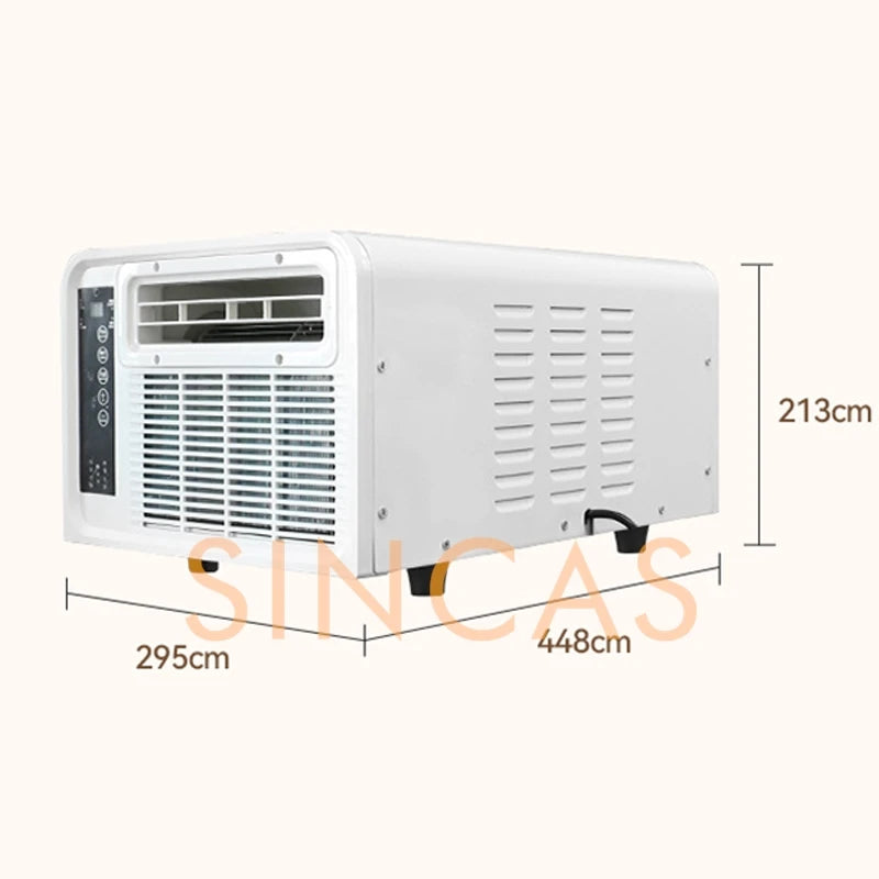 Portable Air Conditioner Heating and Cooling Doal Mode Compatible Energy Saving Mobile Air-Con with Remote Control for Outdoors