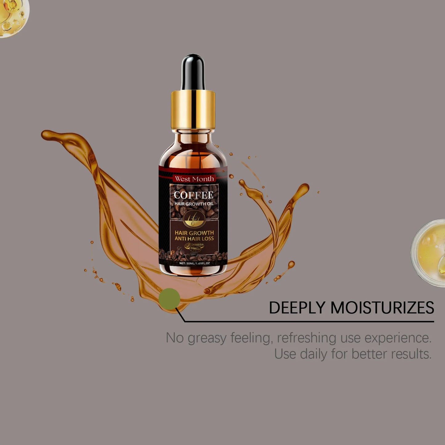 Hair Care Essential Oils Moisturize and Repair Dry and Frizzy Hair, Leaving It Shiny, Smooth, and Nourishing The Scalp