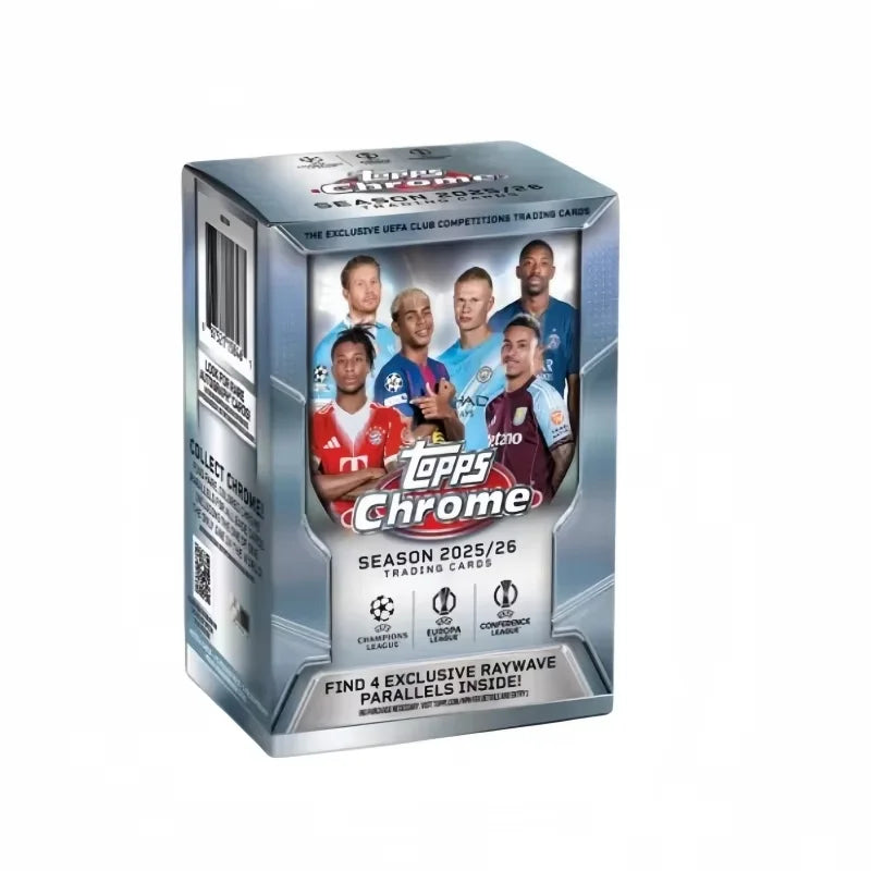 2025-26 Topps Chrome UEFA Club Cards Limited Signature Hanger Box 15 Cards Game Trading Cards Sports Collectibles Hobby Fan Gift