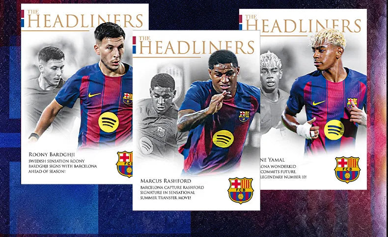 Genuine Futera 2025-26 Headliners Release 1 Soccer Trading Cards Official Licensed Collectible Football Cards Premium Gift Fans