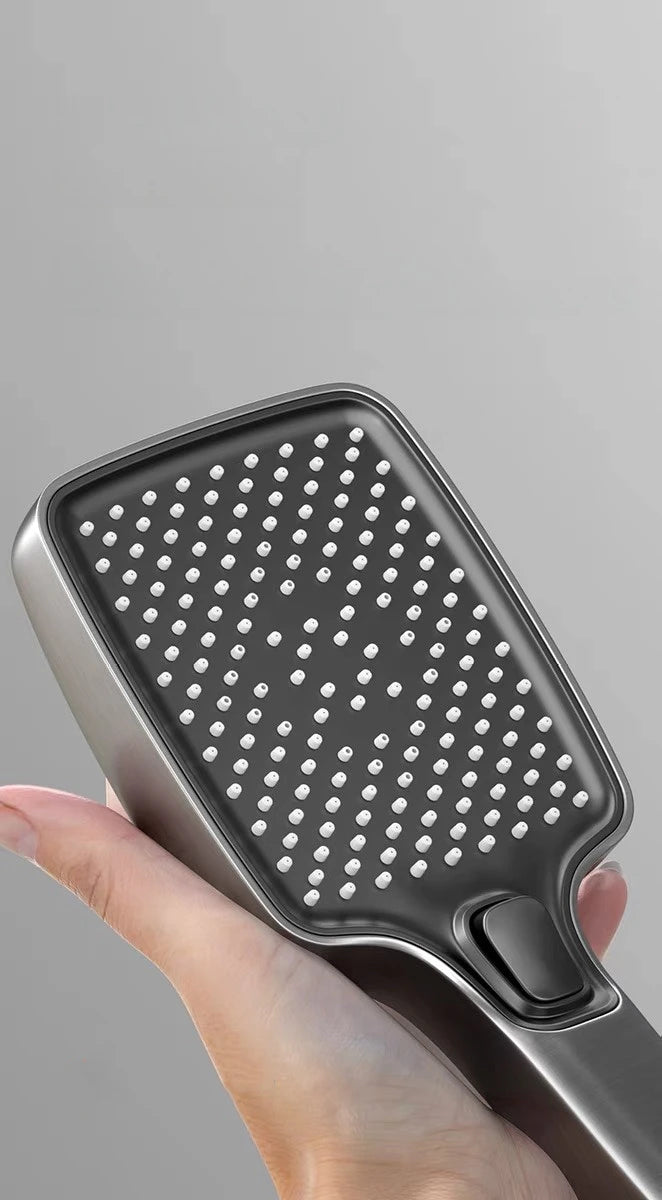 Black Shower Set Bathroom Hot and Cold Mixer Shower Mixer LED Digital Ambient Light Bathtub Wall Mounted Grey Shower System