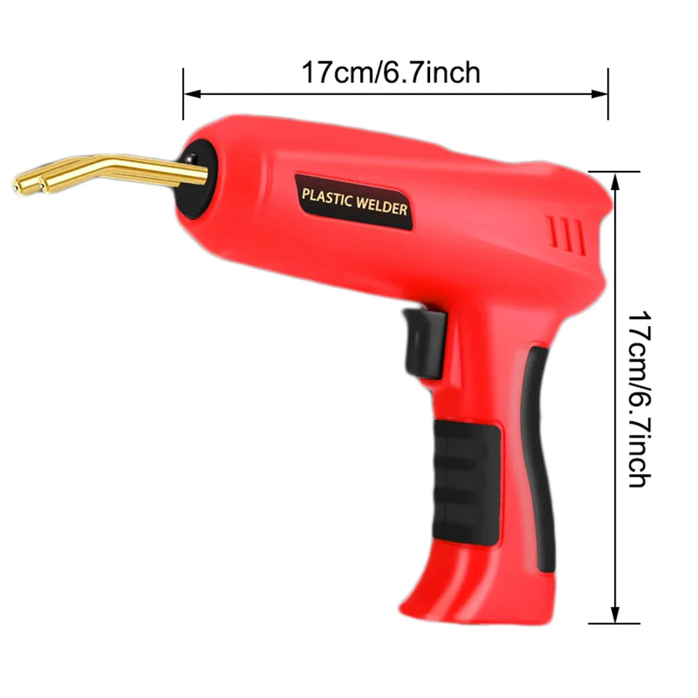 Besper 200W Plastic Welder, 2in1 Plastic Welding Kit Plastic Repair Welder Hot Stapler Soldering Gun Car Bumper Plastic Repair