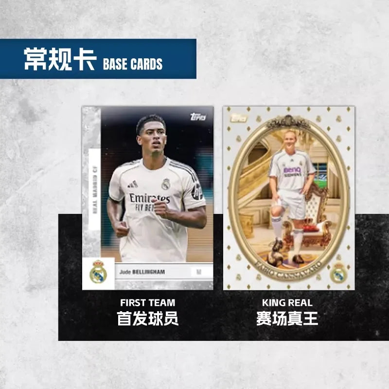 Genuine 2025/26 TOPPS Team Set Arsenal Real Madrid Soccer Card Mystery Box Anime Trading Cards Holiday Gifts Toys for Kids Card
