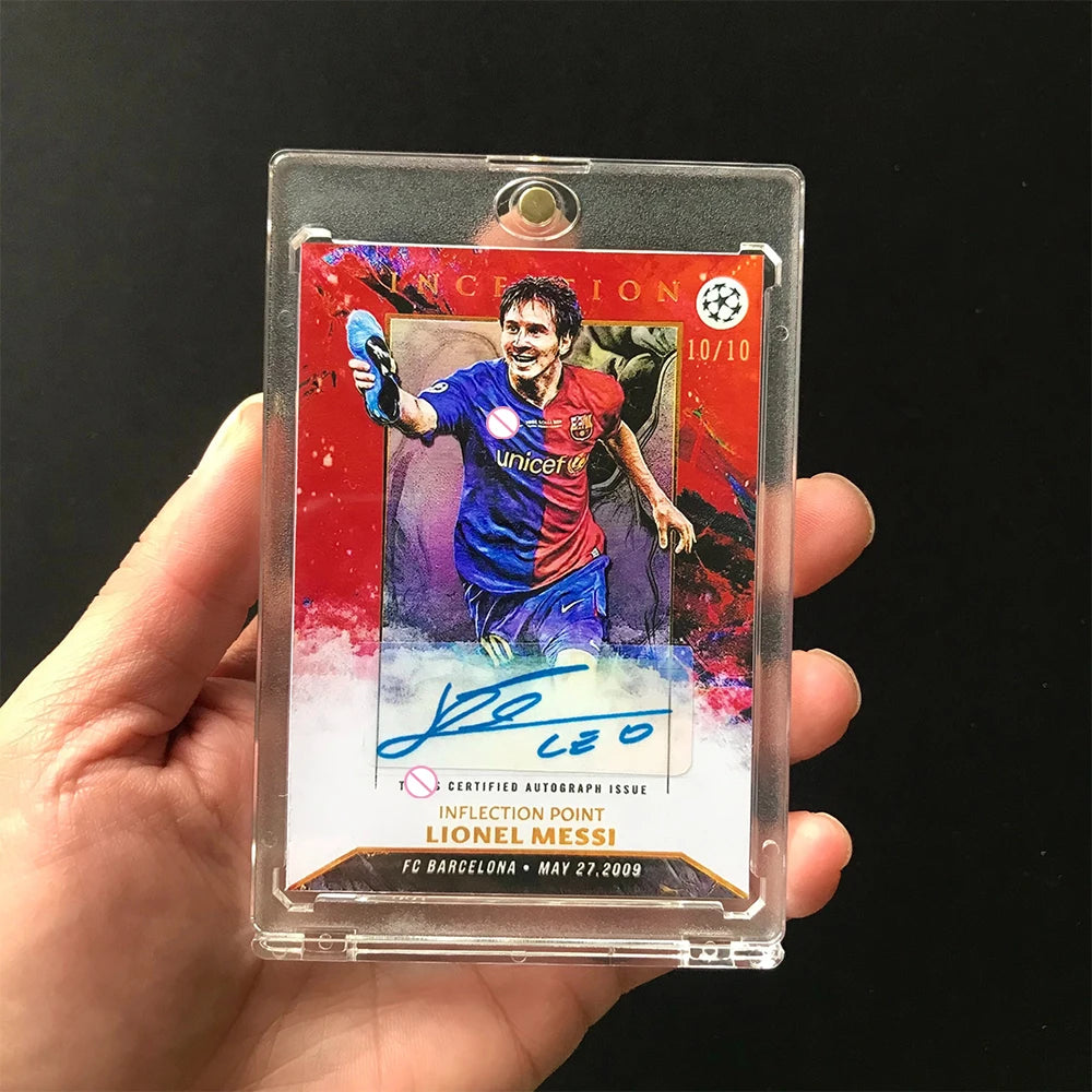PANINI Inception DIY Cristiano Ronaldo Messi Kaka Yamal Bale Inzaghi homemade Collectible cards Color flash for birthday gifts