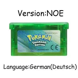 USA/EUR/ESP/ITA/NOE/FRA Pokemon Series Video Game Cartridge Pokemon Emerald FireRed LeafGreen Ruby Sapphire for GBA