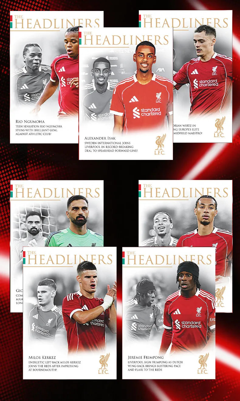 Genuine Futera 2025-26 Headliners Release 1 Soccer Trading Cards Official Licensed Collectible Football Cards Premium Gift Fans