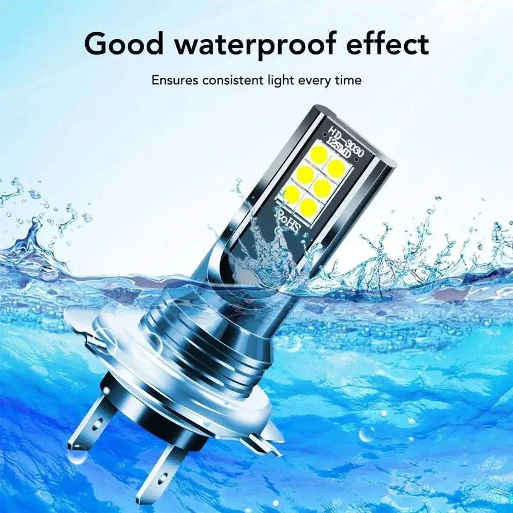 1/2/4pcs H7 Car Headlight Bulb Kit Waterproof Auto Fog Light Canbus H7 Led Lamp Super Bright 6000K Led Automobile Accessories