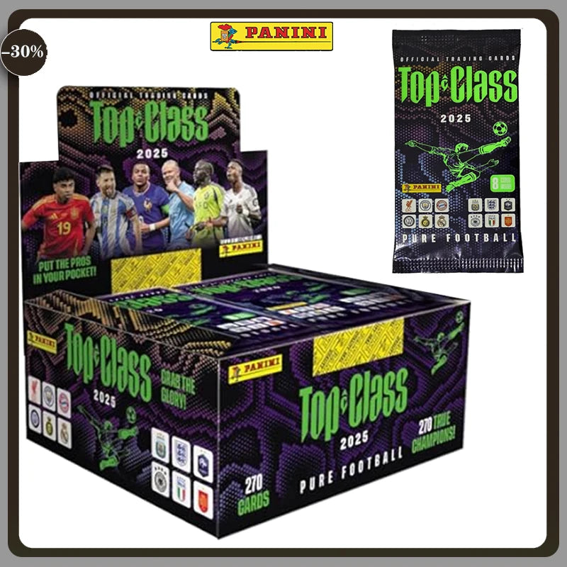 2025 Season PANINI Top Class Soccer Trading Cards Booster Pack - Limited Edition Signature Ballsuperstar Collection Fan Gift