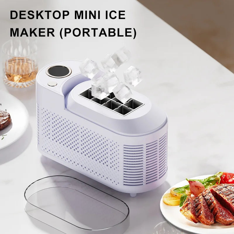Small Ice Maker Mini Convenient Home Dormitory Office Camping Portable Ice Automatic Ice Making Box ice machine 110V/220V