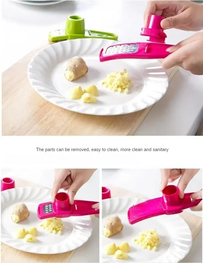 Garlic Peeler Ginger Garlic Press Grinding Grater Planer Slicer Garlic Crusher Chopper Cooking Tool For Kitchen Grater Grinder