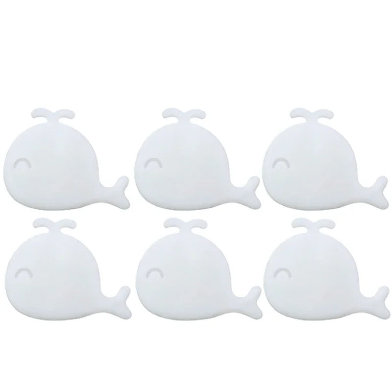 10/1Pcs Silicone Wash Basin Overflow Ring Remplacement Whale Shape Cover Bathroom Basin Trim Sink Drain Cap Overflow Ring Plug