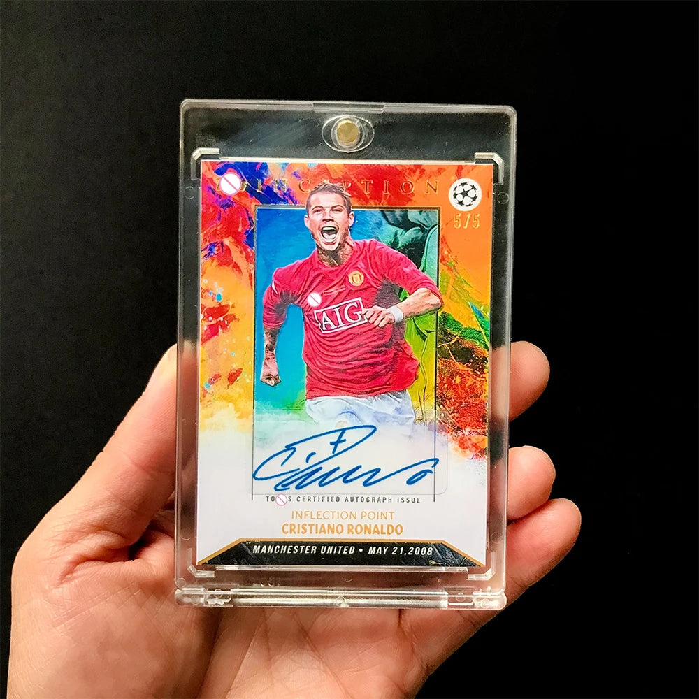 PANINI Inception DIY Cristiano Ronaldo Messi Kaka Yamal Bale Inzaghi homemade Collectible cards Color flash for birthday gifts