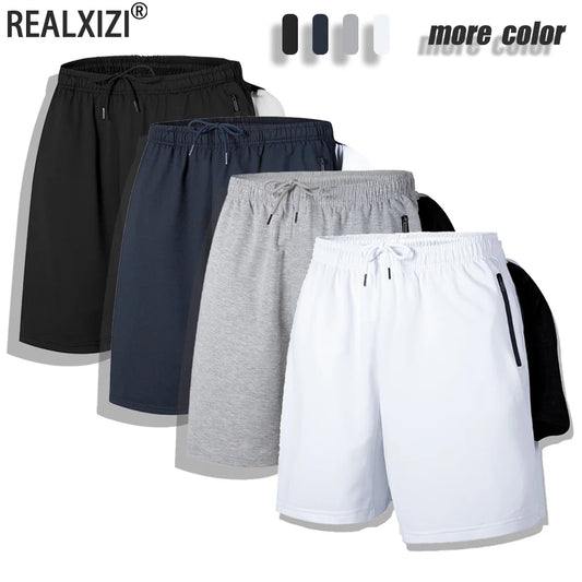 Summer Men's Sport Shorts Cool Quick Dry Jogging Fitness Shorts Thin Breathable Casual Bottoms with Towel Pockets Running Shorts