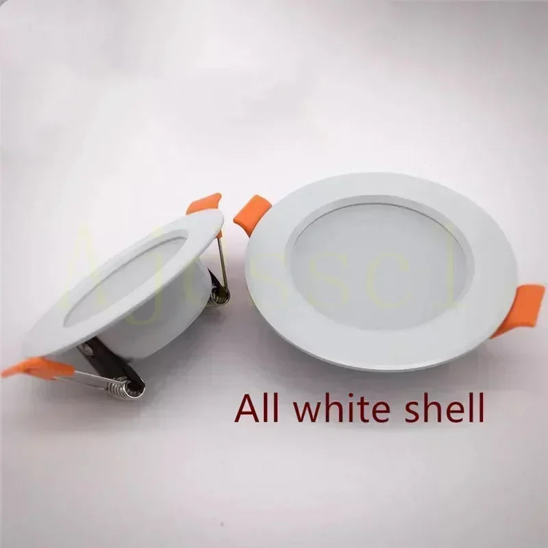 Dimmable LED Downlight Tri-tone light 110/220V Spot 5W 7W 9W 12W 15W Recessed in LED Ceiling Downlight Light Warm white Lamp