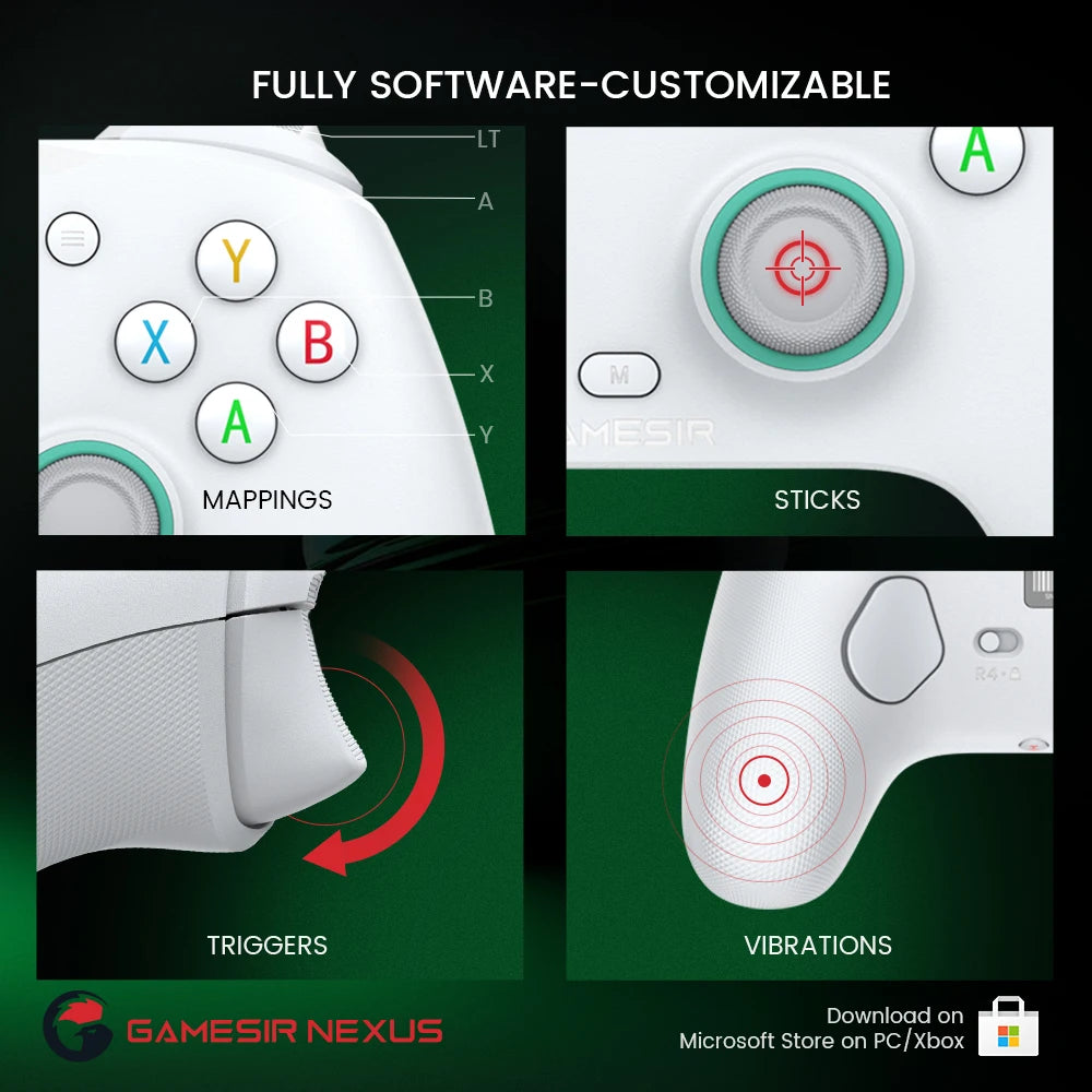 GameSir G7 SE Xbox Gaming Controller Gamepad for Xbox Series X, Xbox Series S, Xbox One, Hall Joystick PC, Replaceable panels
