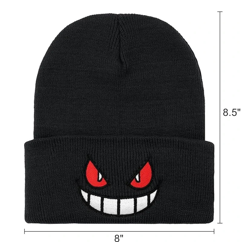 Anime Cap Unisex Daily Hat Adult Kids Cartoon Embroidered Knitted Hat Halloween Cosplay Prop Christmas Gift