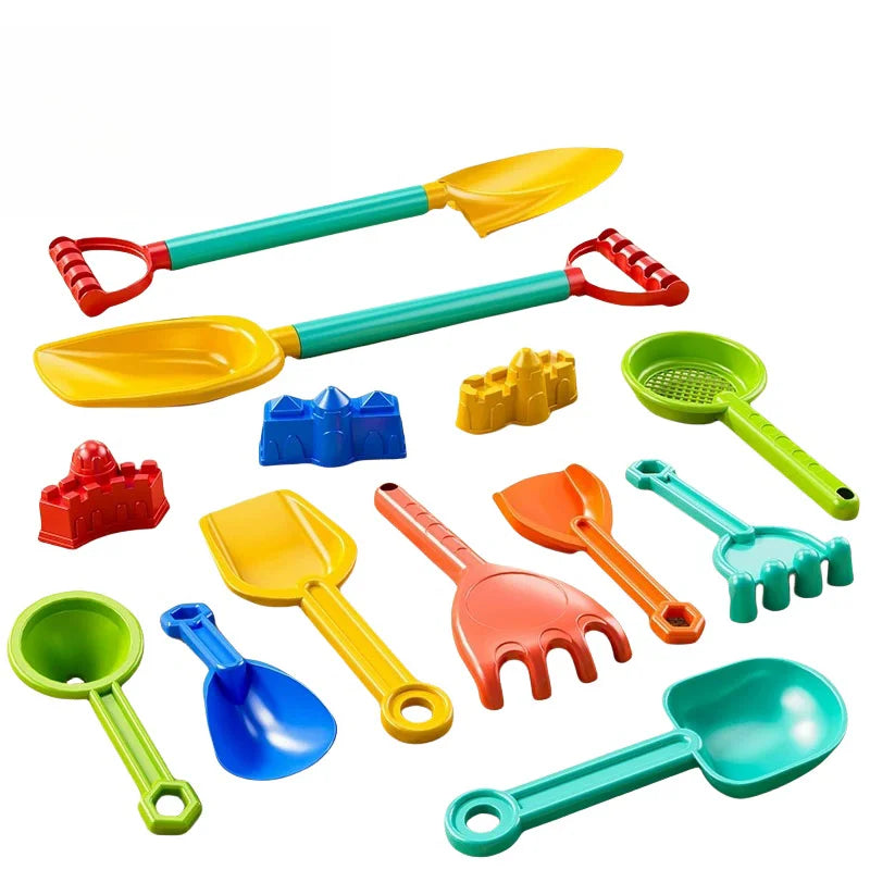 Children's beach toy set for boys and girls to play with sand, snow, water, outdoor gardening, digging soil, digging beach bucke