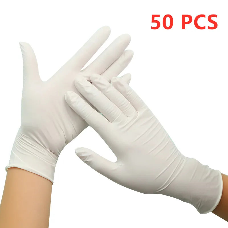 50/100PCS Disposable Nitrile Gloves Black Kitchen Gloves for Household Cleaning Dishwashing Gardening Work Beauty Tattoo Gloves