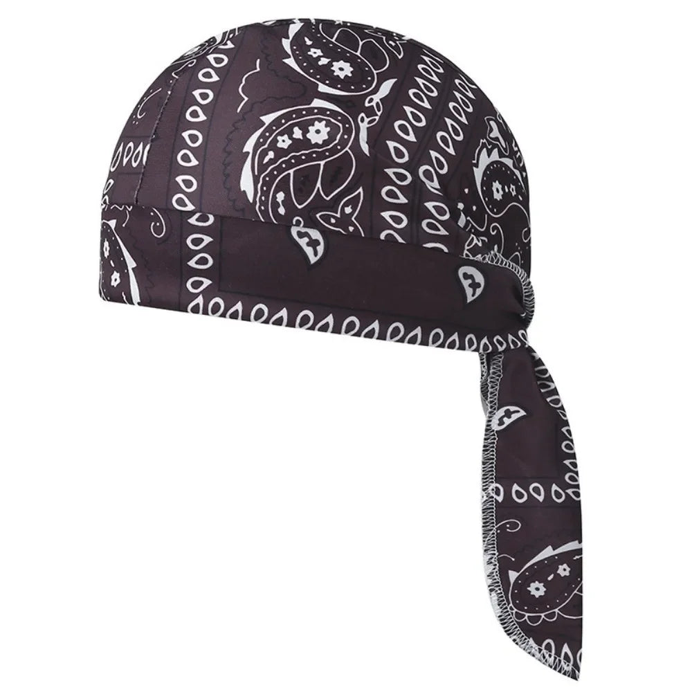 Men Women Quick Dry Headscarf Cotton Pirate Hat Outdoor Sport Cycling Bandana Sweat Absorbant Cancer Chemo Cap Muslim Turban
