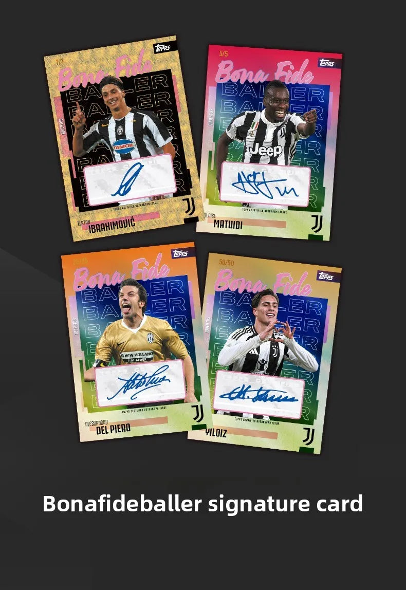 2025/26 Topps Genuine Soccer Trading Cards Man Utd PSG Juventus Chelsea Bayern Man City Barca Rare Auto Parallel Collectibles