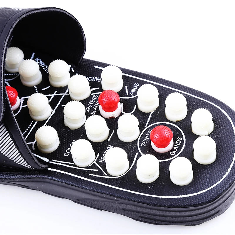 Acupoint Massage Slippers Massager Shoes For Feet Unisex Flop Health Care Rotating Feet Chinese Acupressure Home Flip