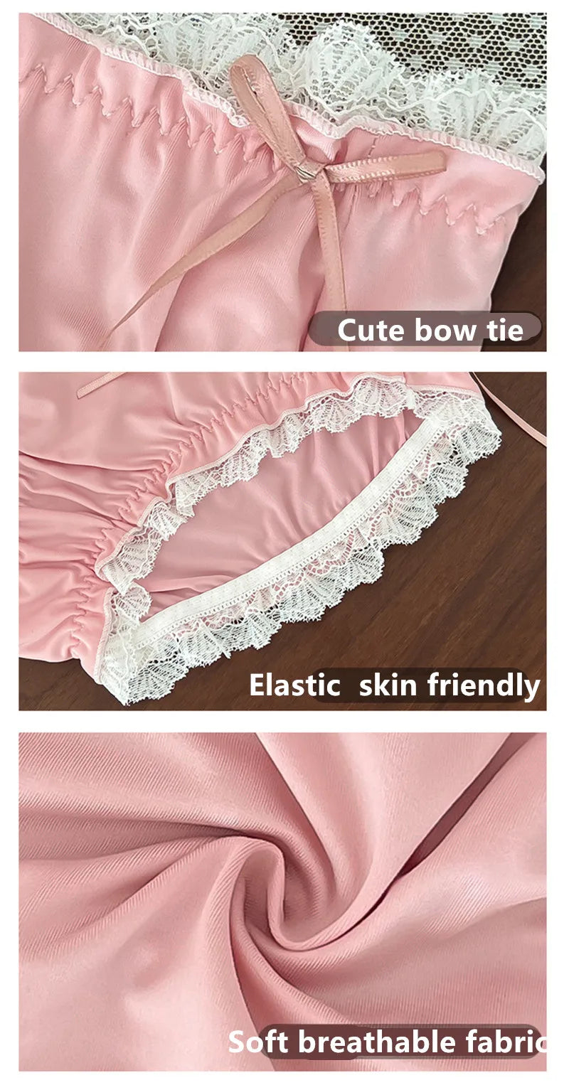 Sexy panties Plus size ropa interior femenina lace lenceria sweet calzones para mujer high elasticity underwear women Lingerie