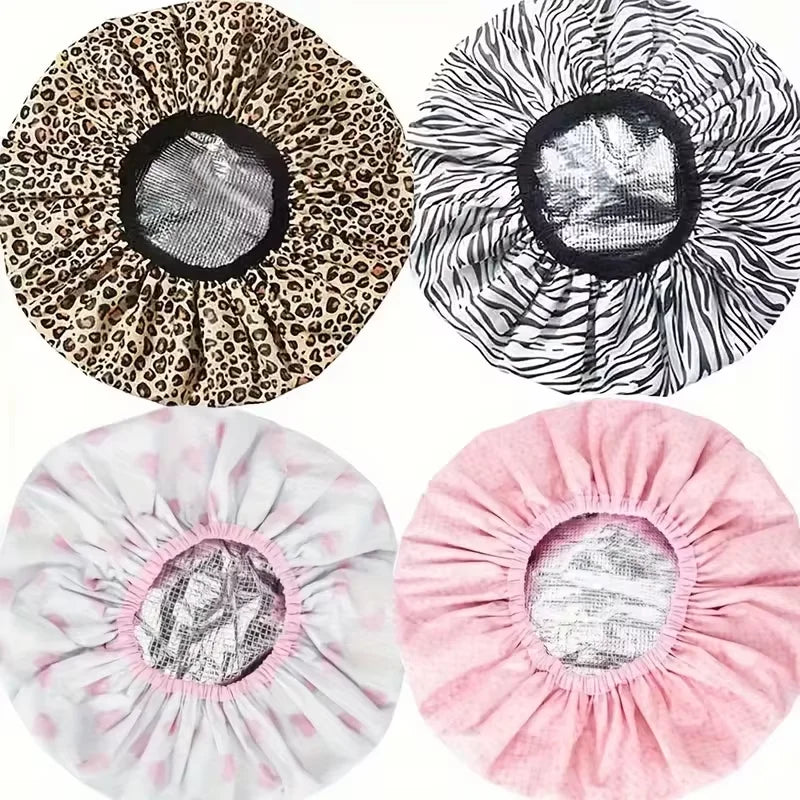 Thickened hair care cap for deep conditioning, suitable for shower spa - the perfect hair care cap for hairdressers' daily home