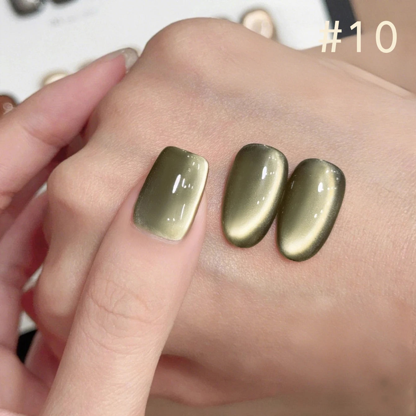 12ML 1-21pcs Toe Selling Whitening Glass Bead Cat Eye Gel Nail Polish Black Nails Nail Art Grey Cat Eye Nail Polish Cute Nails