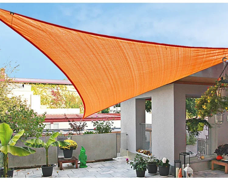 2.5x2.5M Square Shade Sail 300D Waterproof Polyester For Garden Terrace Canopy Swimming Pool Sun Shade Canvas Camping Awning