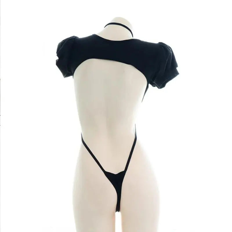 Erotic Lingerie Set Sexy Open Bra Backless Chemise Dress Women Cosplay Underwear Lenceria Sexi Porno Costumes