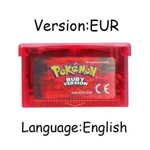 USA/EUR/ESP/ITA/NOE/FRA Pokemon Series Video Game Cartridge Pokemon Emerald FireRed LeafGreen Ruby Sapphire for GBA
