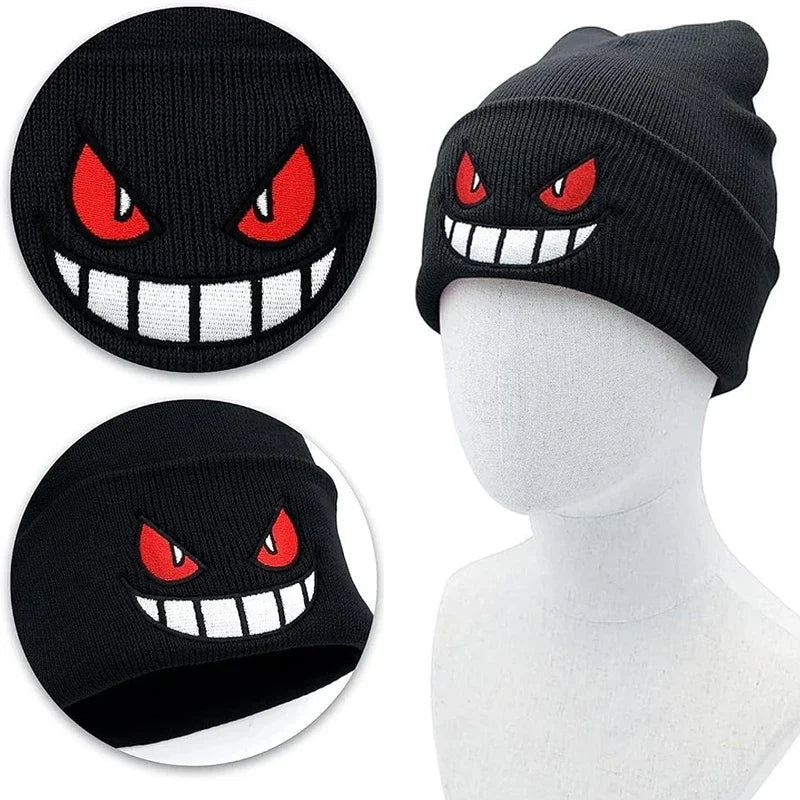 Anime Cap Unisex Daily Hat Adult Kids Cartoon Embroidered Knitted Hat Halloween Cosplay Prop Christmas Gift