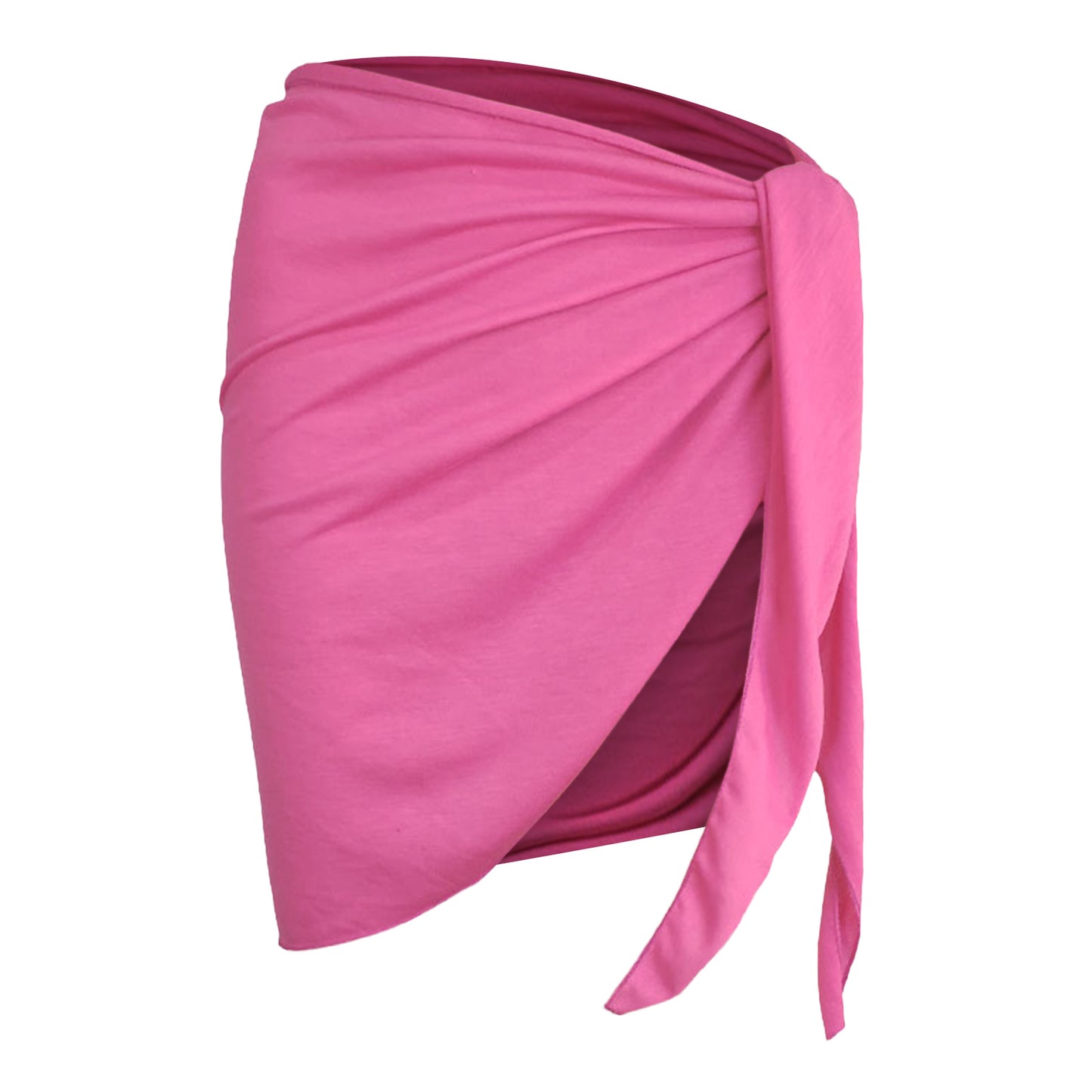 Women Cover Up Skirt Solid Color Swimsuit Female Side Knot Cover-Ups Summer Beach Dress Swimwear Bikini Cover Up пляжная одежда