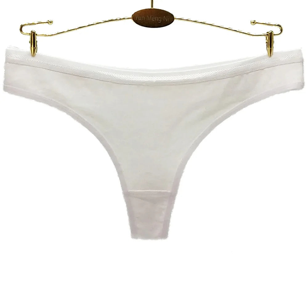 Women Thongs and G Strings Sexy Cotton Panties Ladies Underwear Tanga Mujer String Femme Lingerie 5 pcs/lot