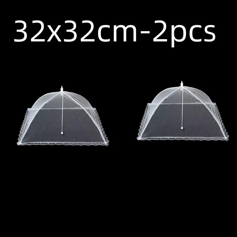 Kitchen Food Cover Foldable Anti Fly Mosquito Mesh Cover Picnic Dinner Table Umbrella Style Tent Cover Kitchen Gadgets