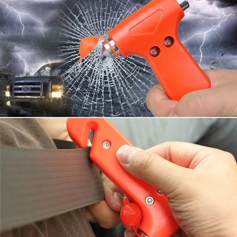 Solid Car Emergency Safety Hammer Escape Tool Car Window Breaker Seat Belt Cutter Multifunctional Escape Tools Car Accessories