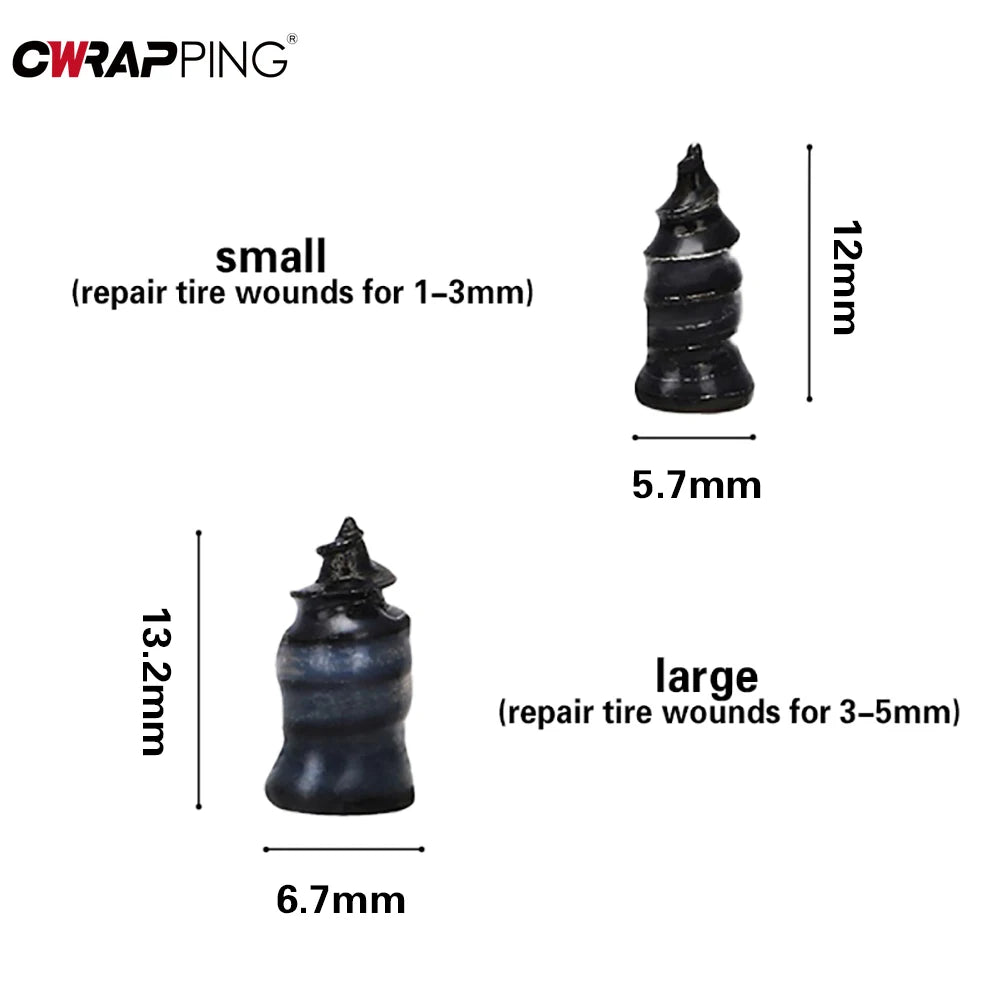 Car Motorcycle Vacuum Tyre Repair Nails 10-60pcs Truck Scooter Bike Tire Puncture Repair Tools Rubber Metal Nails Accessories